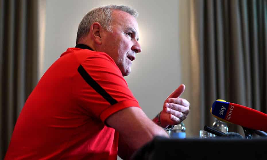 Wales head coach Wayne Pivac during the announcement on Wednesday.