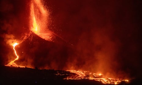 The volcano on the Spanish island of La Palma in the Canaries erupts for the first time in 50 years.