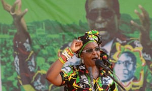 Grace Mugabe at a rally in Gweru, Zimbabwe.
