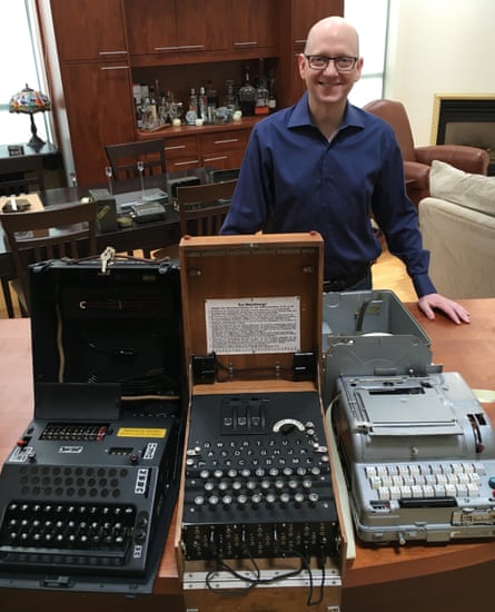 Bob Lord owns around 10 encryption machines, as well as wartime manuals and posters, but says he will eventually hand them over to a museum.