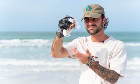 Caulin Donaldson picks up trash and inspires others to do the same.