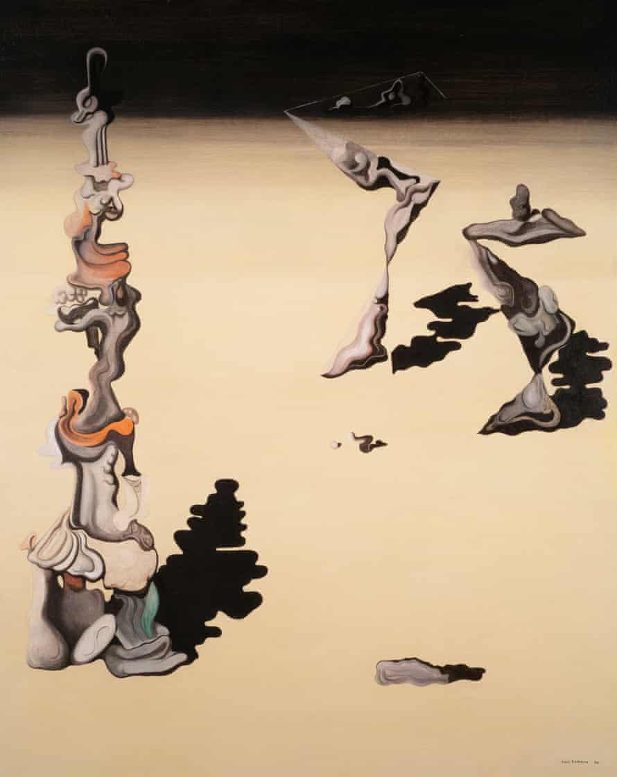 Fraud in the Garden (1930) by Yves Tanguy.