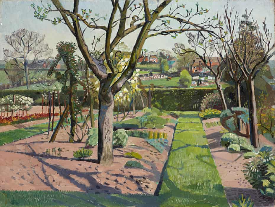 A Sussex Garden by Evelyn Dunbar