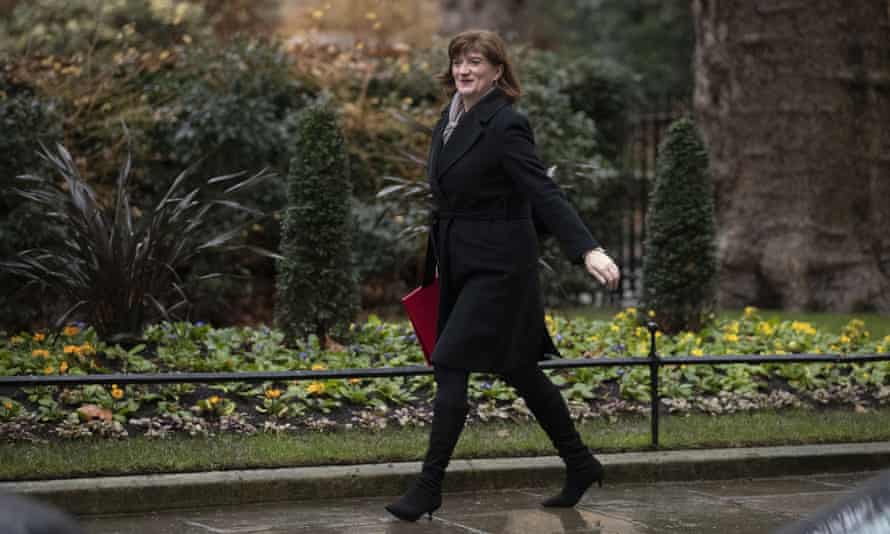 nicky morgan walking to cabinet
