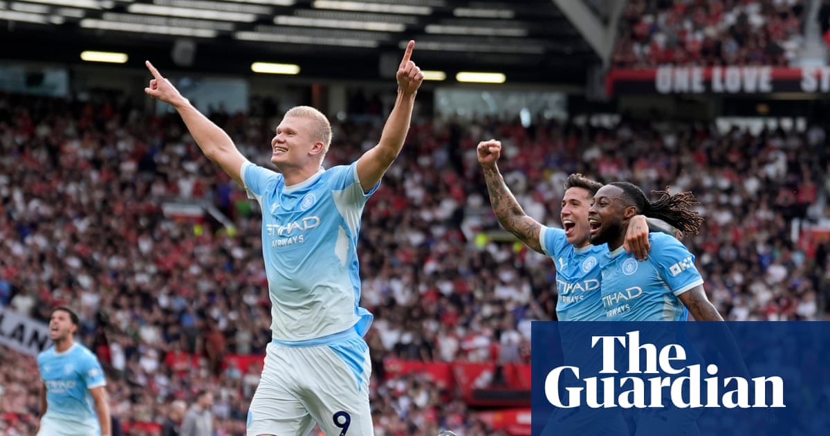 Manchester City recover from Foden red card as Haaland wins derby at United