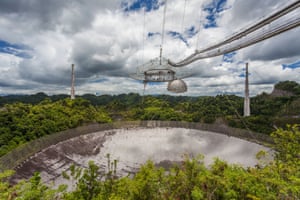 Arecibo telescope in Puerto Rico