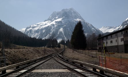 The view from Vallorcine station.