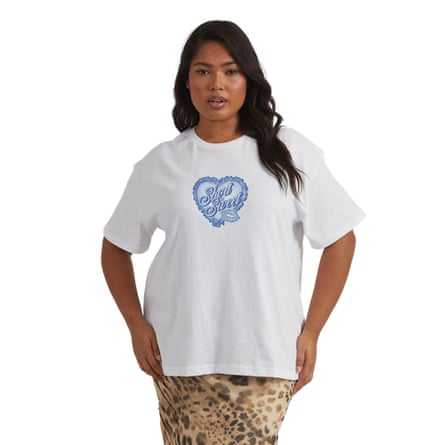 Skinny Dip London Short N’ Sweet T-shirt In Ecru