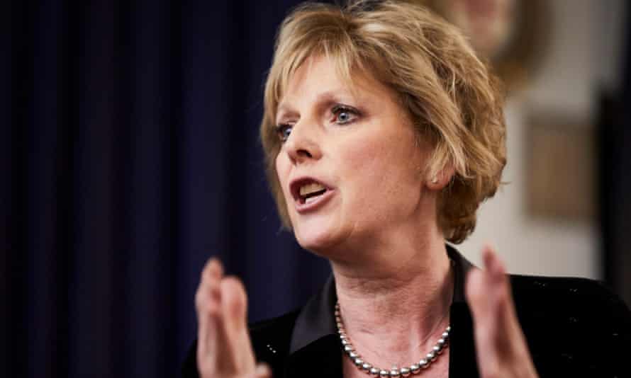 Anna Soubry MP addresses students at the Durham Union.