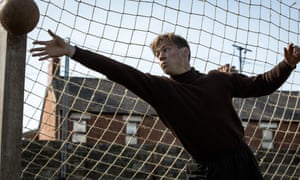 David Kross as Trautmann in The Keeper.