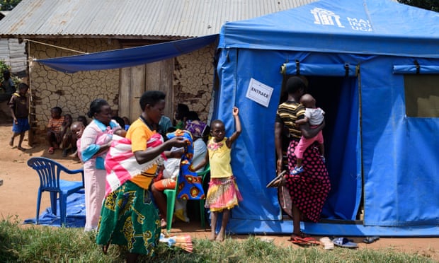 Women receive counselling, family planning advice and contraceptives at a Marie Stopes International mobile clinic in Rwibaale, Uganda.