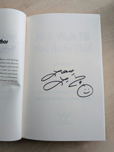 Signature on the copy of Liza Minelli’s memoir bought by Gareth Brown