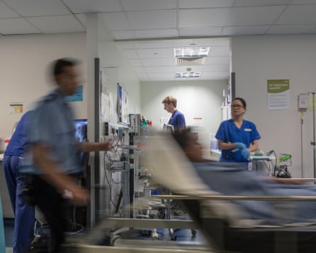 A busy hospital ward.