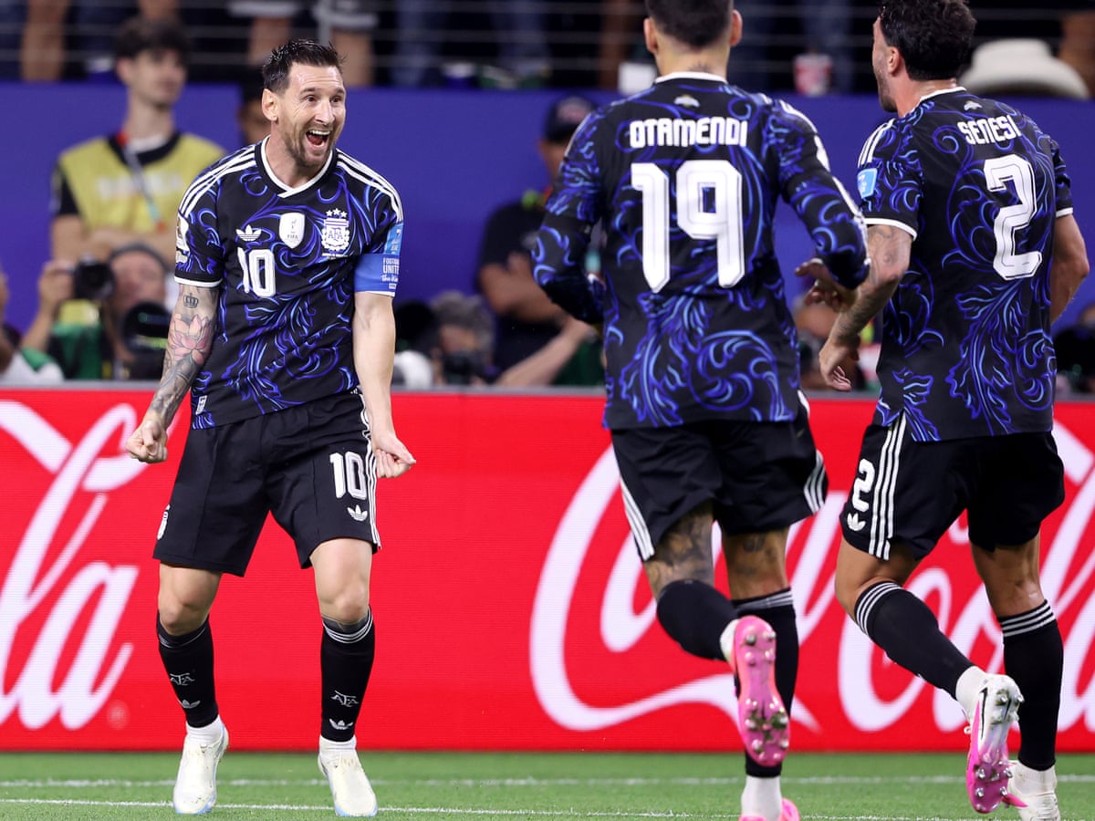 Lionel Messi steps off bench and makes a little more history in Argentina's World Cup win over Jordan | World Cup 2026 | The Guardian