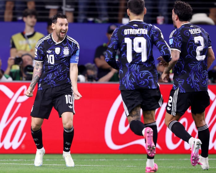 Lionel Messi steps off bench and scores to cap Argentina’s World Cup win over Jordan