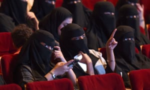 www.theguardian.com - Saudi women attending a short film competition the King Fahad culture centre in Riyadh in October https://www.theguardian.com/world/2017/dec/11/saudi-arabia-to-lift-35-year-ban-on-cinemas