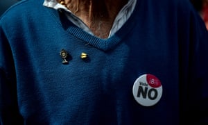 A ‘vote no’ campaigner