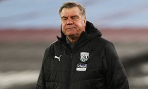 Sam Allardyce manager of West Bromwich Albion.
