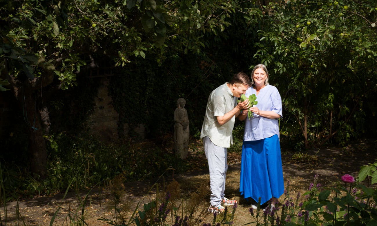 Samuel and Sam Clark, chef-owners of the Moro and Morito restaurants, in their garden in north London.