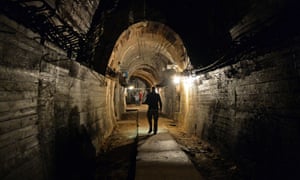 The underground galleries of Nazi Germany‘s ‘Project Riese’ construction project under the Ksiaz castle in Walbrzych, Poland.