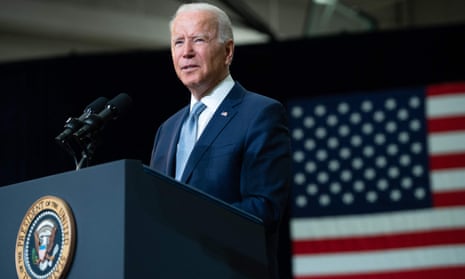Joe Biden speaks in Illinois on Wednesday. 