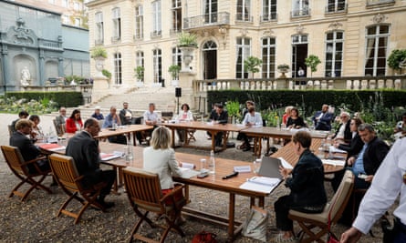 The Citizen Convention for the Climate, in Matignon, Paris, in July 2020.