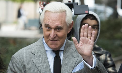 Roger Stone arrives at federal court in Washington for his trial in November.