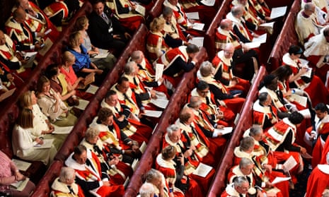 Peers and guests in the House of the Lords. ‘The Lords has swollen by around 200 peers since the 1999 act, the vast majority of whom have been political nominees.’