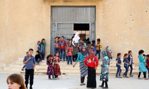 The first day of term at a school in Maarat al-Nuâ€™man in Idlib province