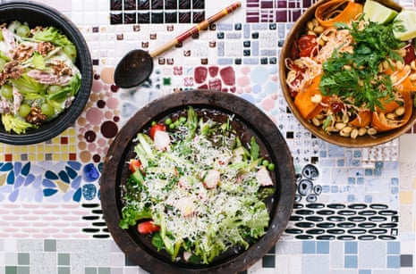 Fast-food salad recipes: ham hock waldorf, cabbage som tam and raw