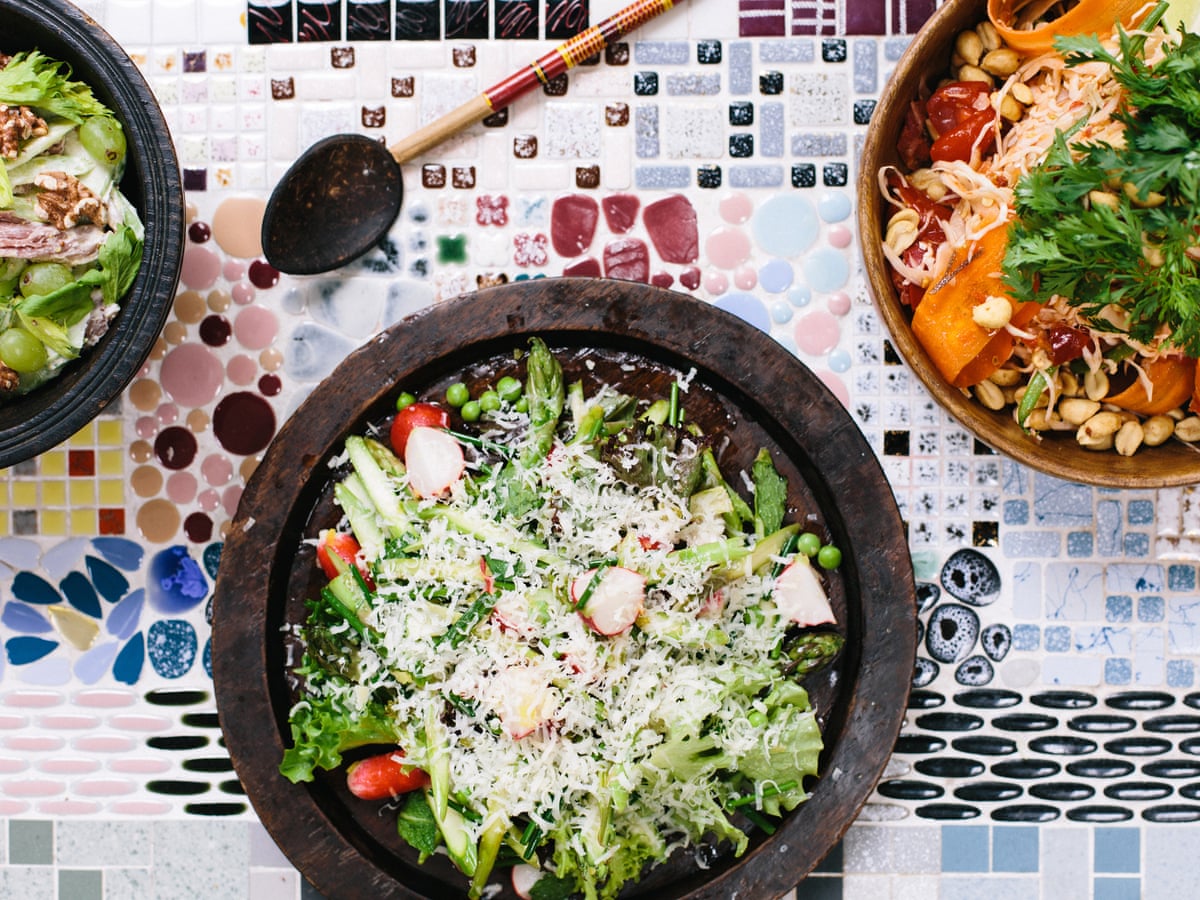 Fast-food salad recipes: ham hock waldorf, cabbage som tam and raw