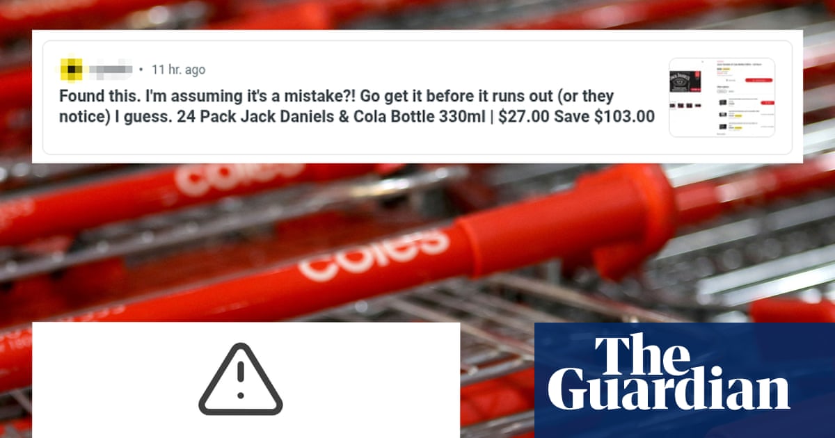 Coles website down after viral Reddit post sees customers buy cases of alcoholic drinks at nearly 80% discount