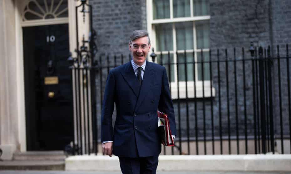 Jacob Rees-Mogg, the new Brexit opportunities minister, pictured in Downing Street this week. 
