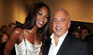 Naomi Campbell and Sir Philip Green