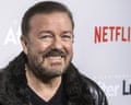 Ricky Gervais at a screening of Netflix's After Life in New York in 2019