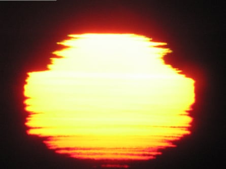 The sunset on 20 March 2009.