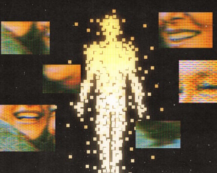 Illustration of AI grieving