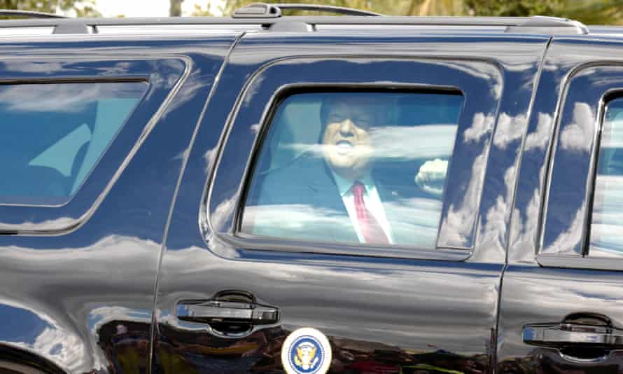 Donald Trump heads to his Mar-a-Lago property in late January.