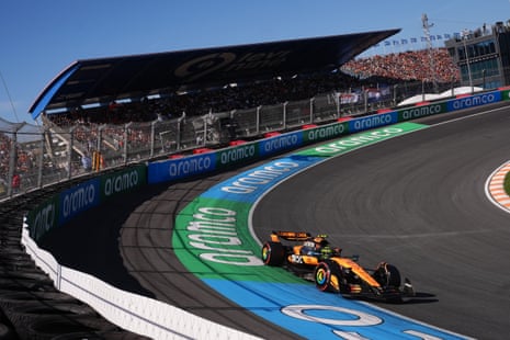 McLaren's Lando Norris during qualifying