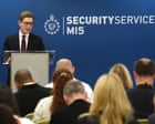 Rightwing extremists increasingly likely to consider terrorist attacks, MI5 chief says