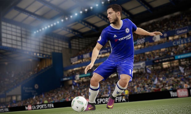 An EA Sports Fifa 17 computer game featuring Eden Hazard.