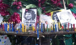 Berta Cáceres is remembered at a ceremony in Rio Blanco, the area she fought to protect from a mining development before she was murdered