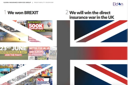 A post-Brexit advert for Eldon Insurance.