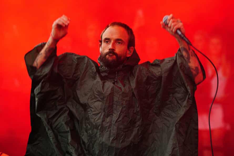 Idles' Joe Talbot at Glastonbury