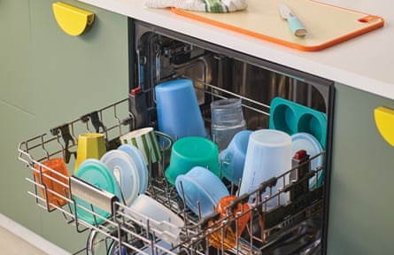 Anyday Deli silicone containers in a dishwasher