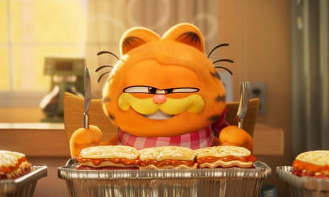 Garfield, voiced by Chris Pratt
