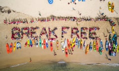 Australia: An armada of kayakers blocked the Newcastle harbour entrance while 70 people blocked a critical rail crossing preventing any coal from getting to the port for over six hours. In total 2,000 people took part in the action shutting down the world’s largest coal port for a day, preventing the shipment of almost 2 megatonnes of coal during the protest.