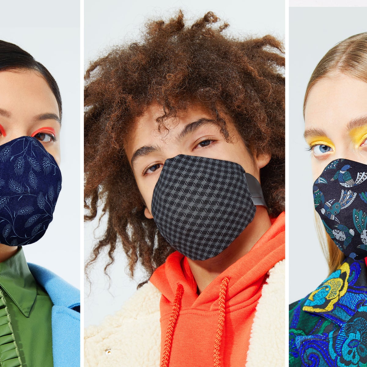 Fashionable Face Masks Trying To Make Something Horrific Seem