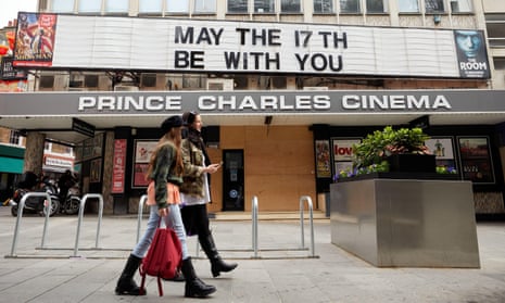 Prince Charles cinema welcome back sign