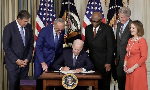 Joe Biden signs the Inflation Reduction Act into law
